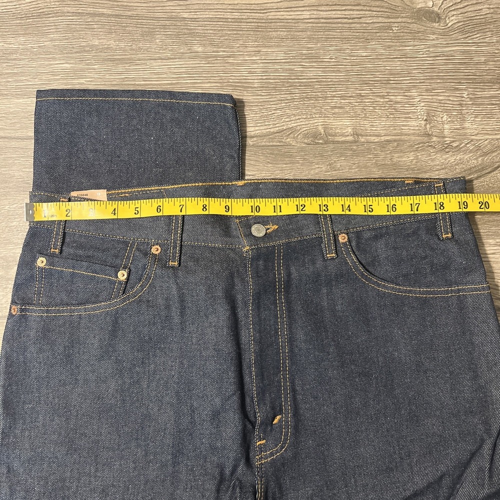 Vintage New Old Stock Y2K Levi's 505 Dark Wash Blue Jeans Size 38x36 (38x38) - Picture 6 of 12